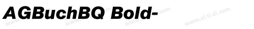 AGBuchBQ Bold字体转换 AGBuchBQ Bold字体转换